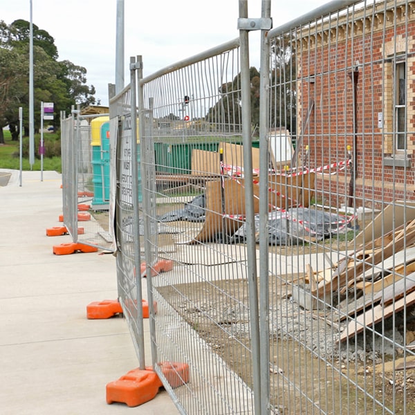 what's the process for booking the removal of the temporary fence after my job or even is over